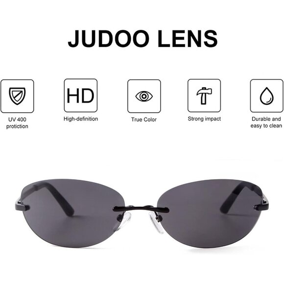 Retro Oval Sunglasses Unisex UV400 Protection Vintage 90s Streetwear main image 6